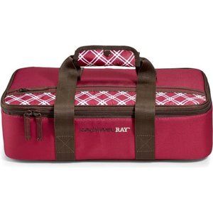 Rachael Ray Lasagna Lugger Insulated Casserole Carrier, Standard, Burgun…